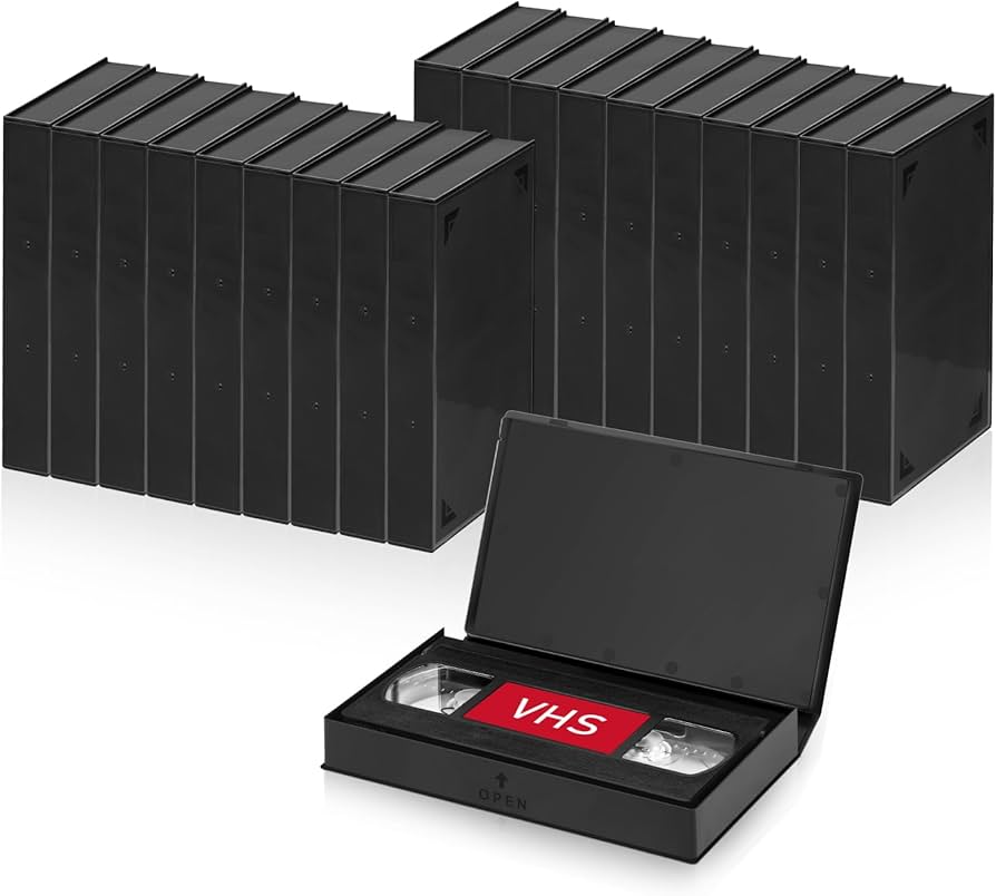 Amazon.com : T WaveTree Standard Black VHS Cases, VHS Album Case