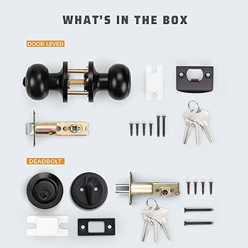 KNOBWELL 8 Pack Keyed Alike Front Door Knob Lockset with Single