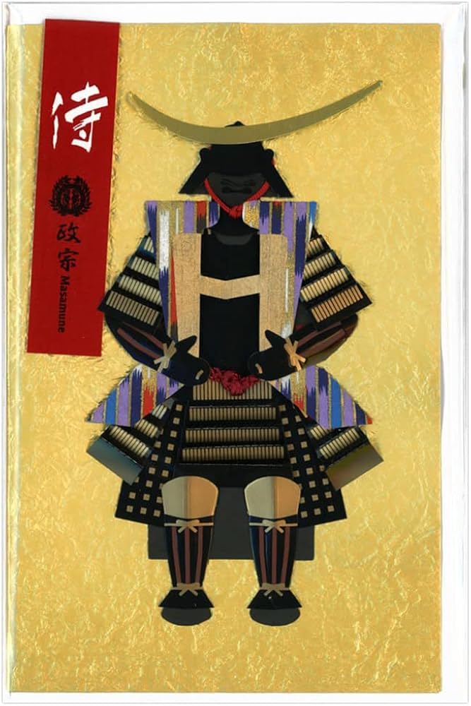 武人画 伊達政宗 こうじょう雅之 直筆原画武士 フレーム付き 武人画