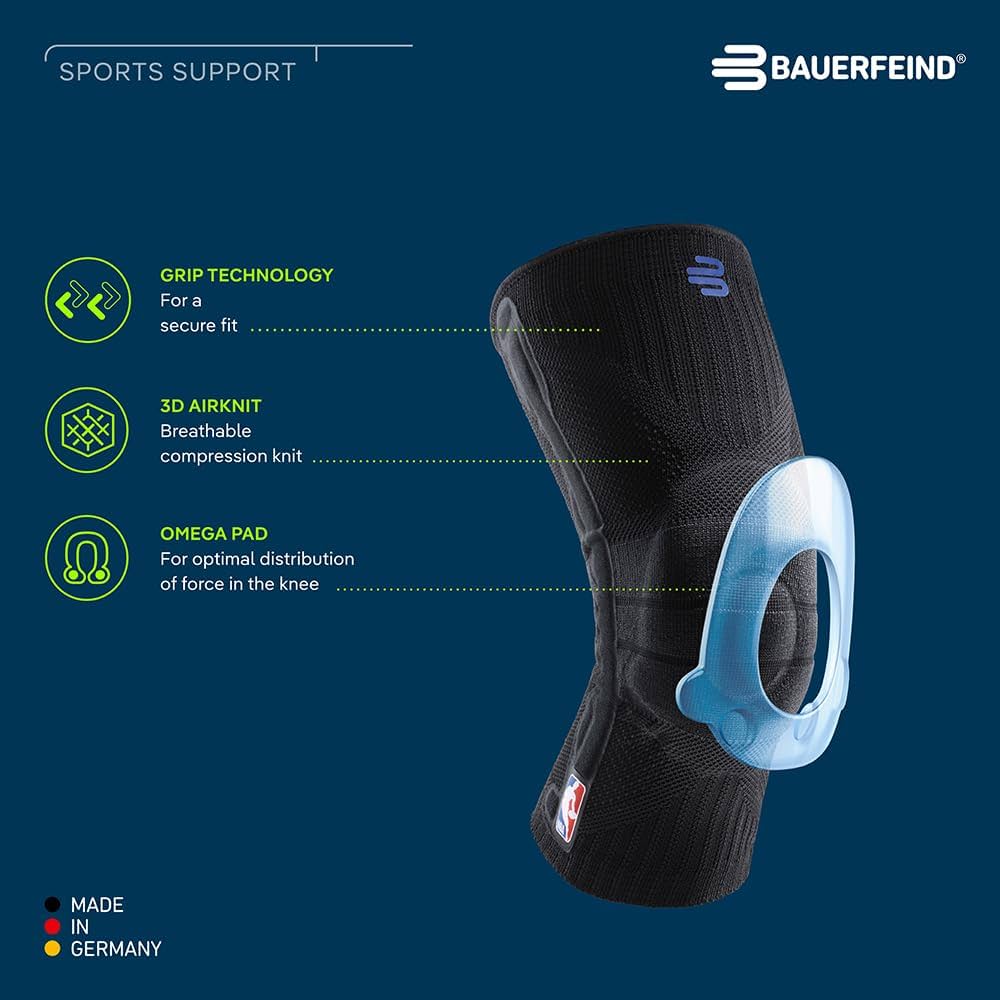 Amazon.com: Bauerfeind Sports Knee Support NBA - Officially