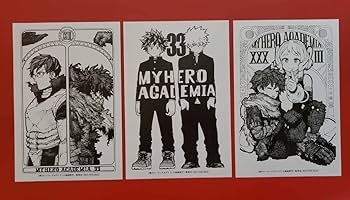 Amazon.co.jp: ヒロアカ 33巻 特典 ピンナップ 3種セット 緑谷出久 爆