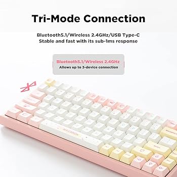 Amazon | YUNZII YZ84 人気キーボード ワイヤレス メカニカル ホット