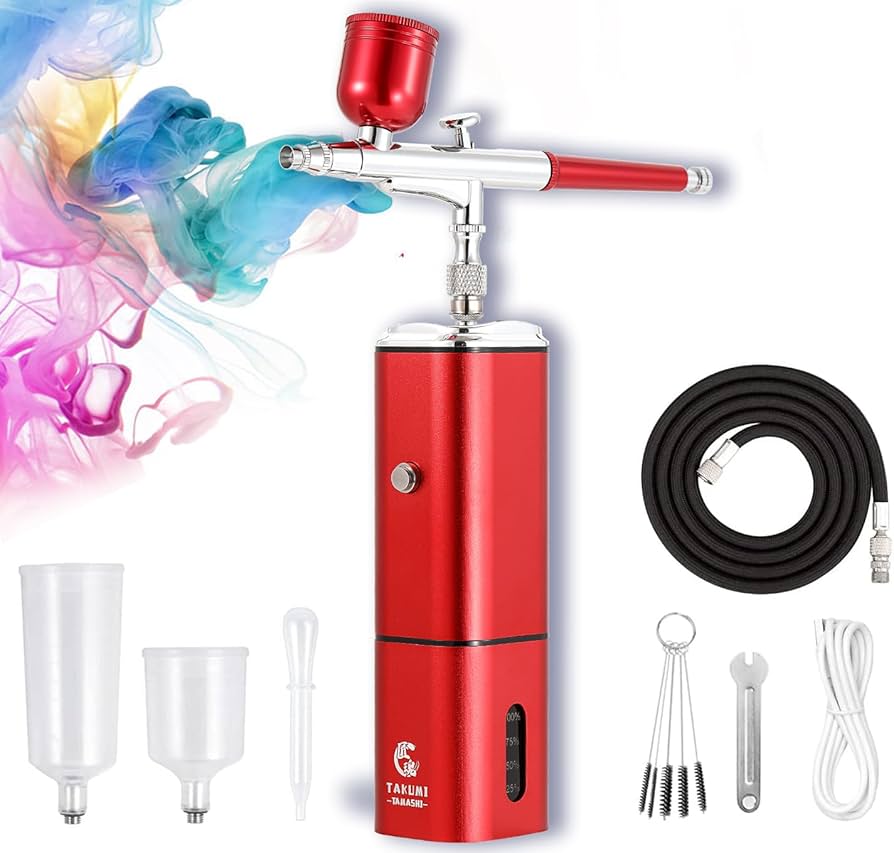 Amazon.co.jp: 匠魂 エアブラシ コンプレッサー 口径0.3mm 自動電源ON