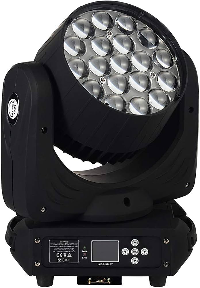 Amazon.co.jp : IMRELAX 15Wx19 RGBW 4in1 ムービングライト ズーム