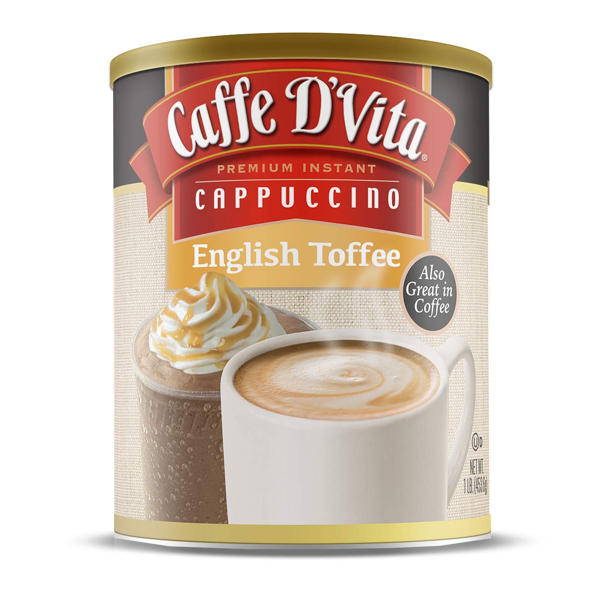 Amazon.com : Caffe D'Vita English Toffee Cappuccino Mix - Instant
