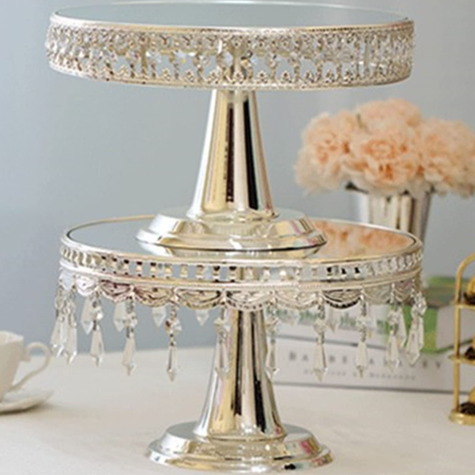 Amazon | ケーキスタンド シルバー、アフタヌーンティースタンド