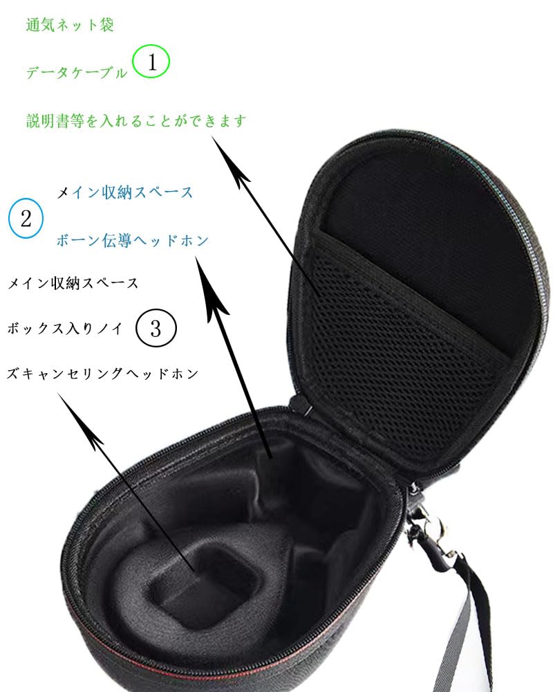 Amazon | 専用の骨伝導イヤホン ケース、 OpenRun Mini/OpenRun Pro