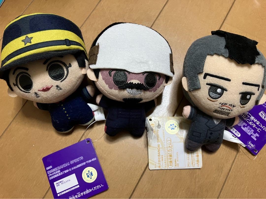 Amazon.co.jp: ゴールデンカムイ ちびぐるみ 鶴見 宇佐美 門倉 三体