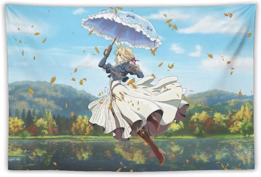 Amazon.co.jp: ヴァイオレットエヴァーガーデン タペストリー アニメ