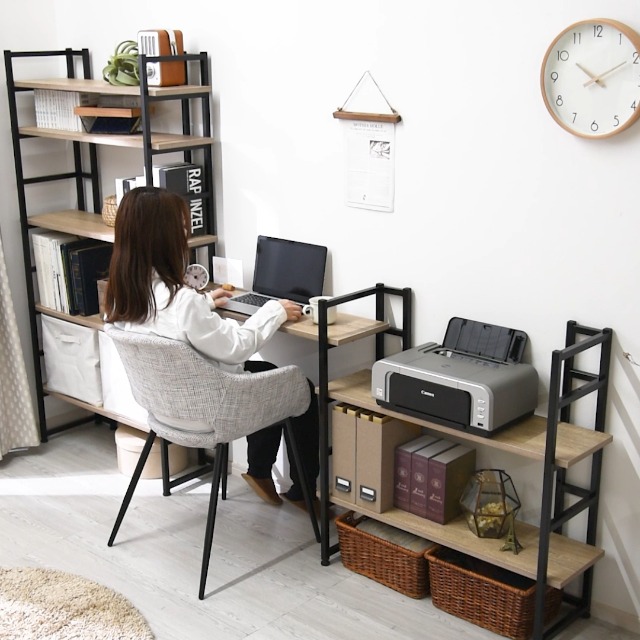 Amazon｜ワイエムワールド 本棚 オープンラック 5段 幅90cm 木製