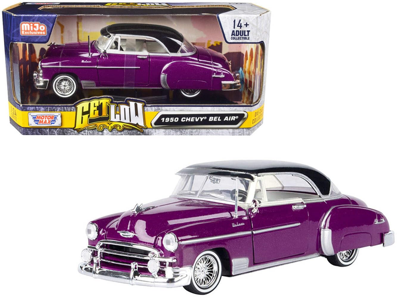 Amazon.com: 1950 Chevy Bel Air Lowrider Purple Metallic with Black