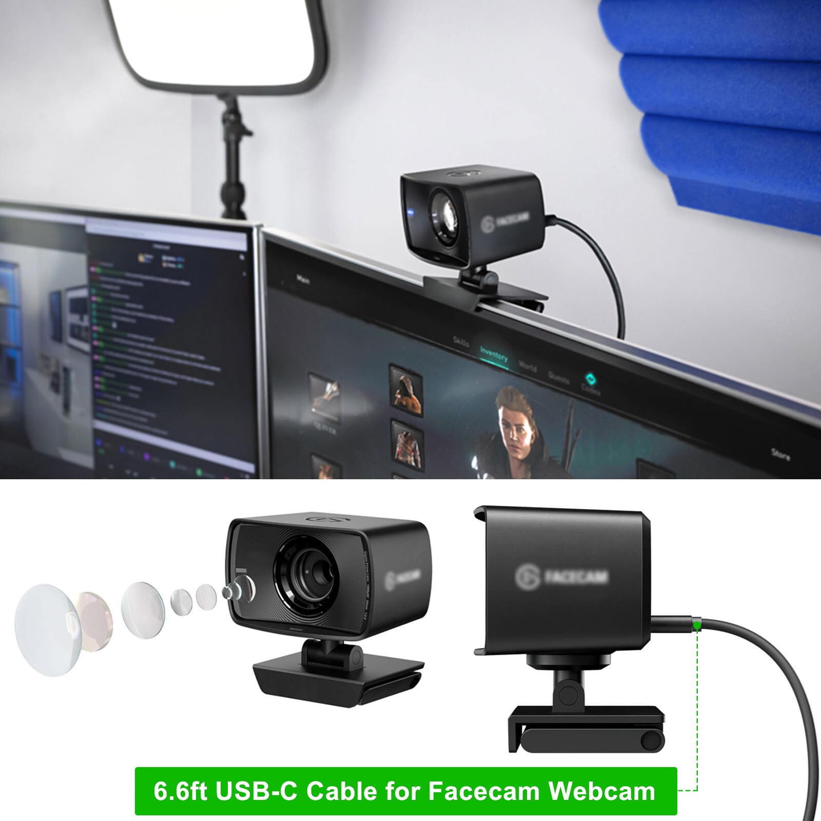 Amazon.co.jp: USB C - USBケーブル Elgato Wave XLR / Facecam