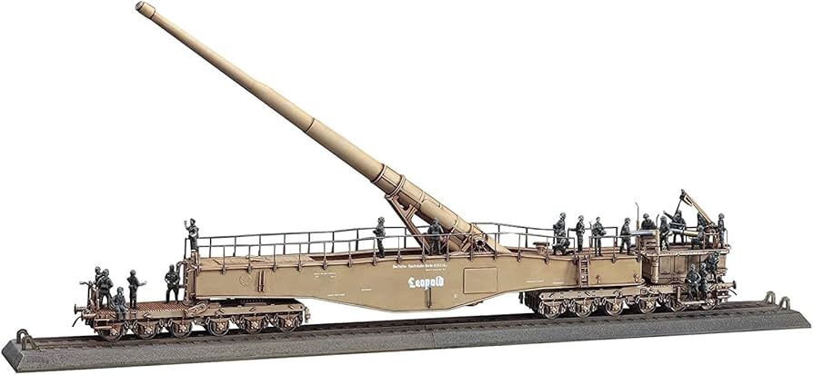 Amazon | ハセガワ 1/72 ドイツ陸軍 ドイツ列車砲K5 E レオポルド w
