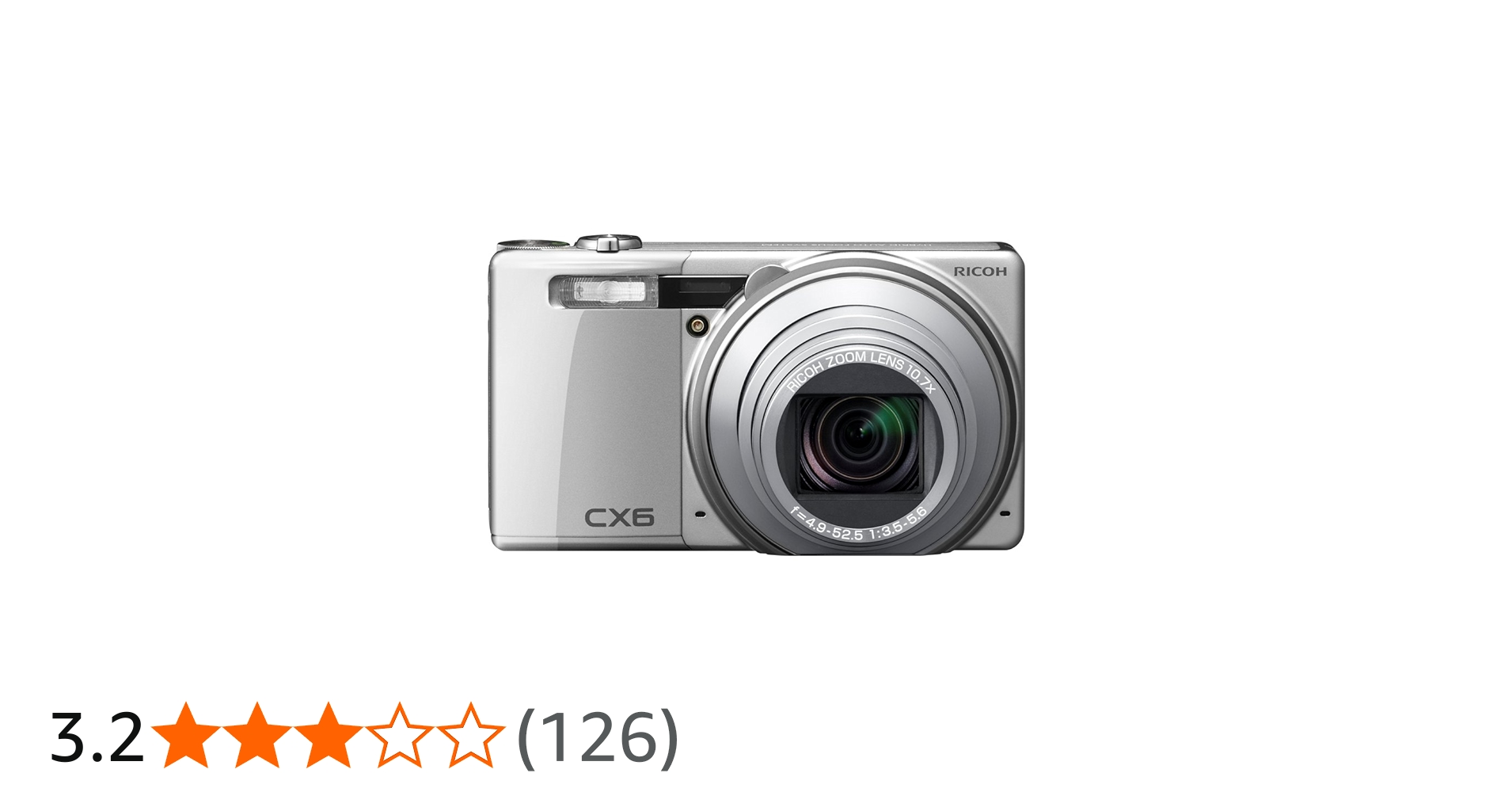 Amazon | RICOH デジタルカメラ CX6シルバー CX6-SL | コンパクト 通販