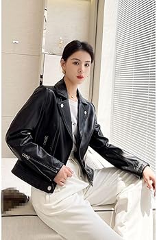 Amazon | [Lincy] ダブルライダース レザージャケット レディース