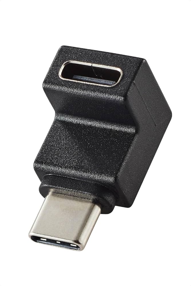 Amazon.co.jp: エレコム Type-C アダプタ L字 縦向き USB-C to C 変換