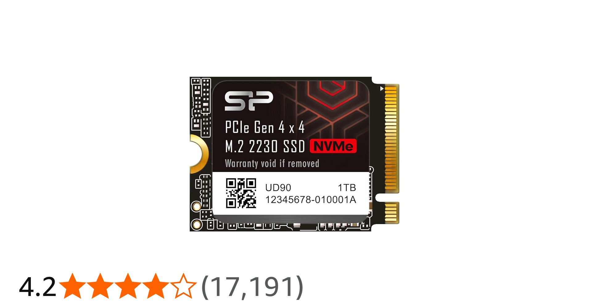 Amazon | シリコンパワー 1TB NVMe 4.0 Gen4 PCIe M.2 2230 SSD R/W