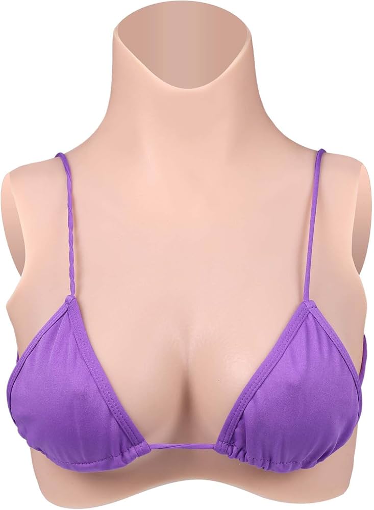 Amazon.co.jp: Vnmcry シリコンバスト 高襟 人工乳房 液体シリコン充填