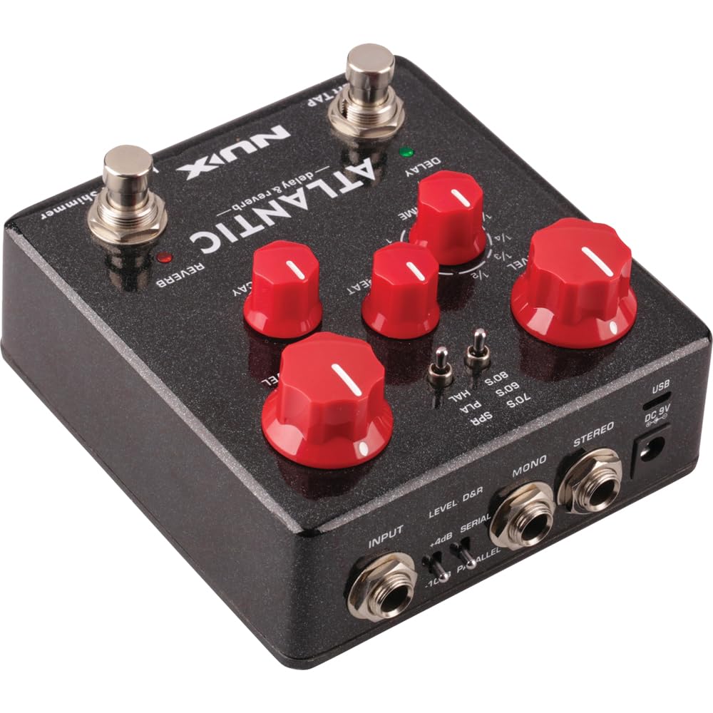 Amazon.com: NUX NDR-5 NUX | Atlantic Delay & Reverb Pedal,Black