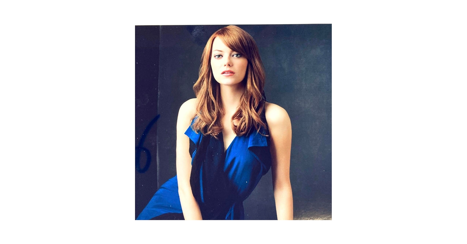 エマ・ストーン直筆サイン入り2Lサイズ写真…ラ・ラ・ランド Amazon.co