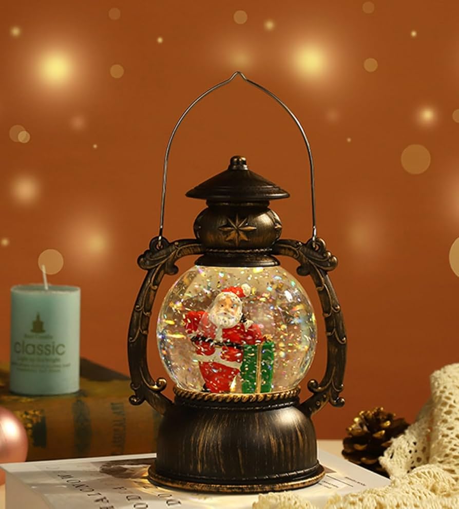Amazon | スノードーム クリスマスオルゴール スノーグローブ LED