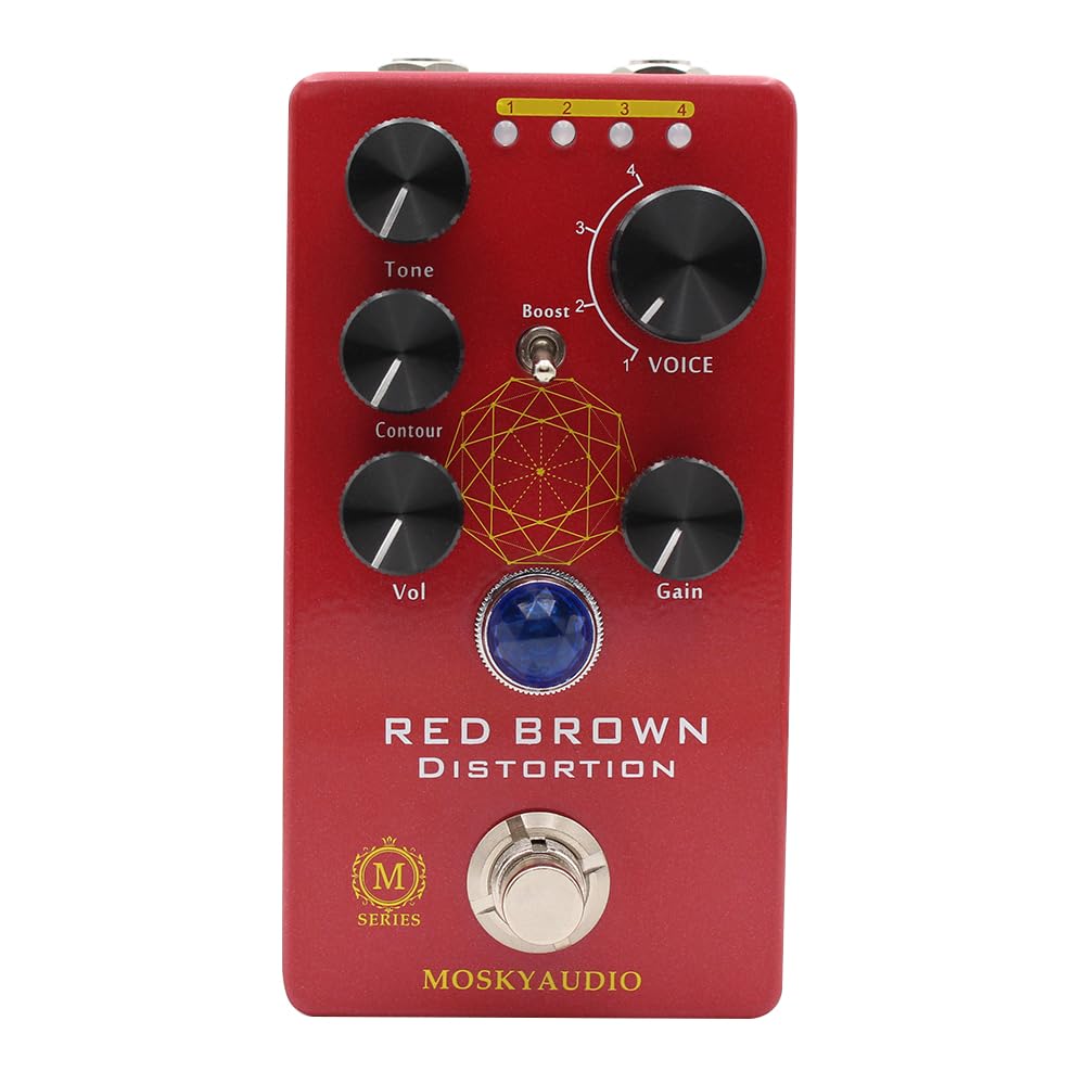 Amazon | Rifftone Mosky Audio Red Brown Distortion w/トグルモード+
