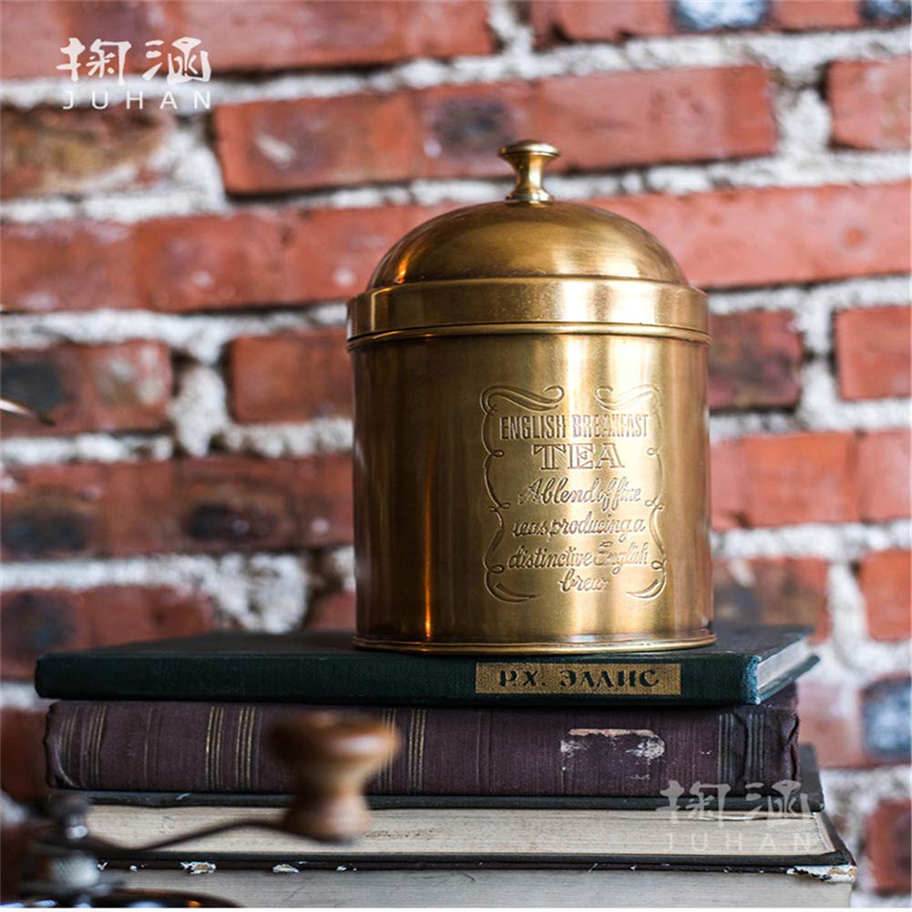 Amazon｜アンティークの銅製の食品貯蔵キャニスター、Ritzy Boxでの