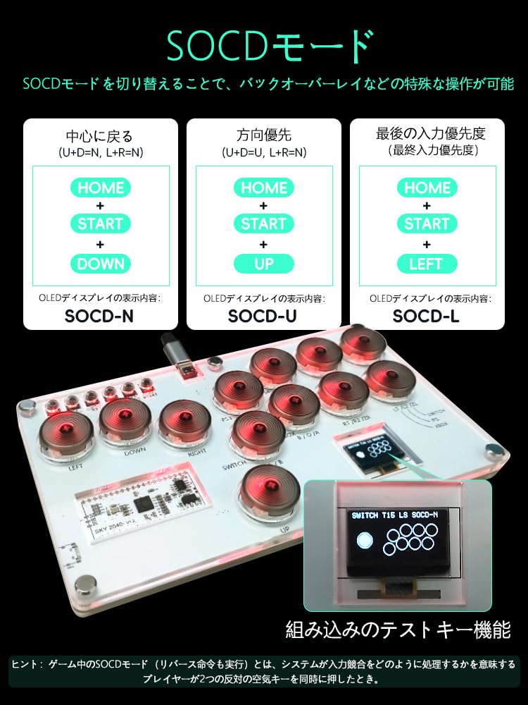 Amazon.co.jp: レバーレスコントローラー レバーレスアケコン 【小型