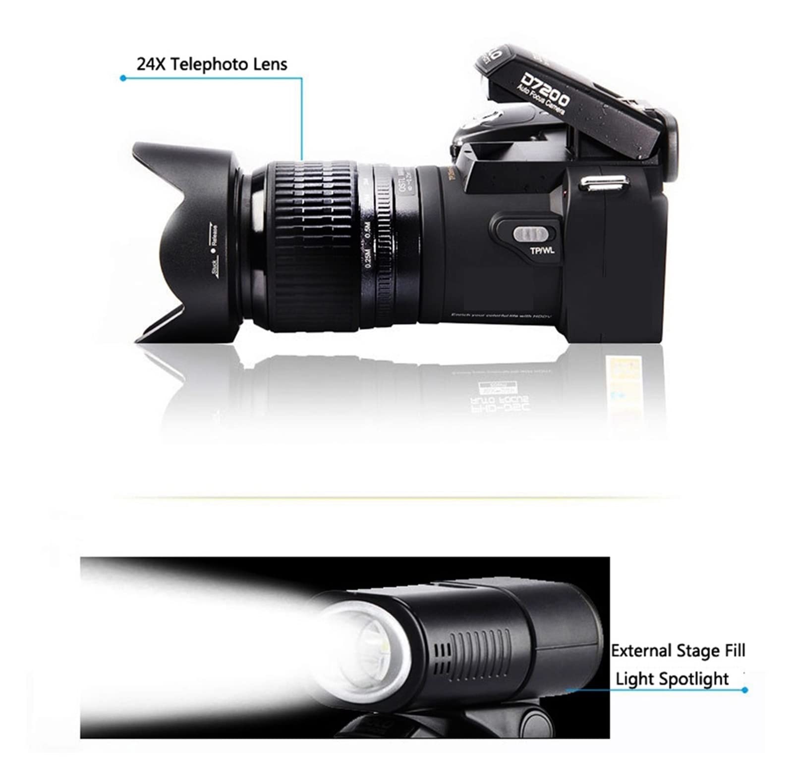 Amazon | ビデオカメラ 4k、 24X 光学ズームプロフェッショナル