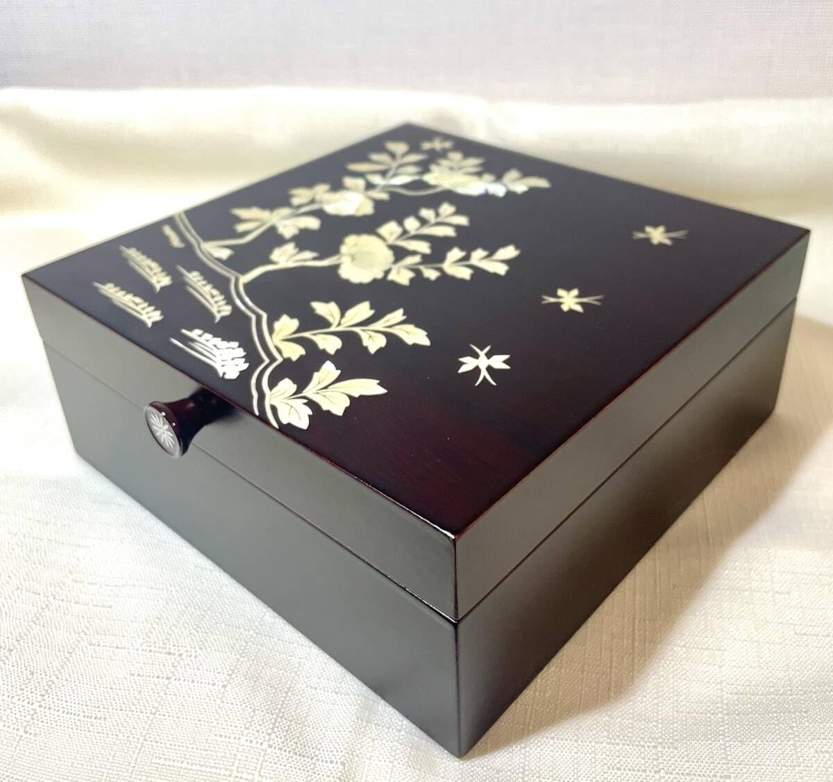 Amazon.co.jp: 極 韓国 螺鈿細工 螺鈿漆器 宝石箱 ジュエリーボックス