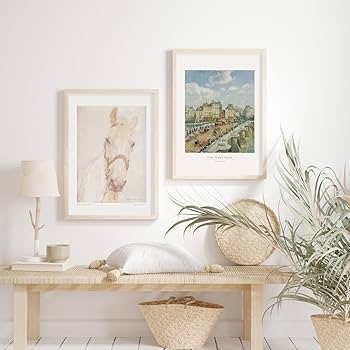 Amazon.co.jp: BROOMIN アートポスター 白馬 白い馬 ホワイトホース