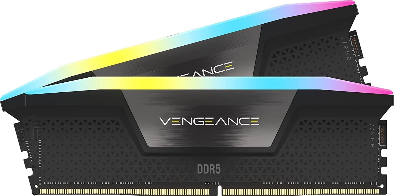CORSAIR VENGEANCE RGB DDR5 RAM 64GB (2x32GB) 6400MHz CL32-40-40-84