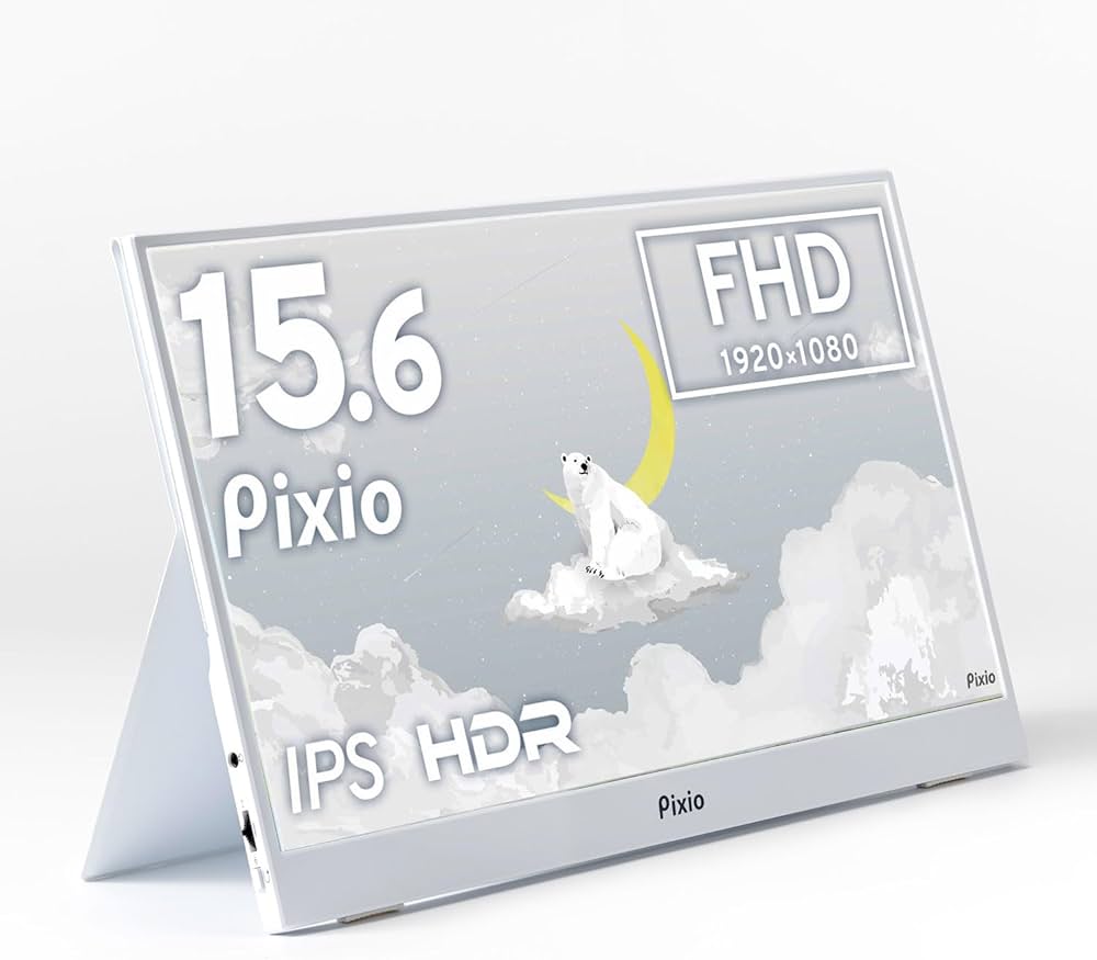 Amazon.co.jp: Pixio ポータブルモニター モバイルモニター 白