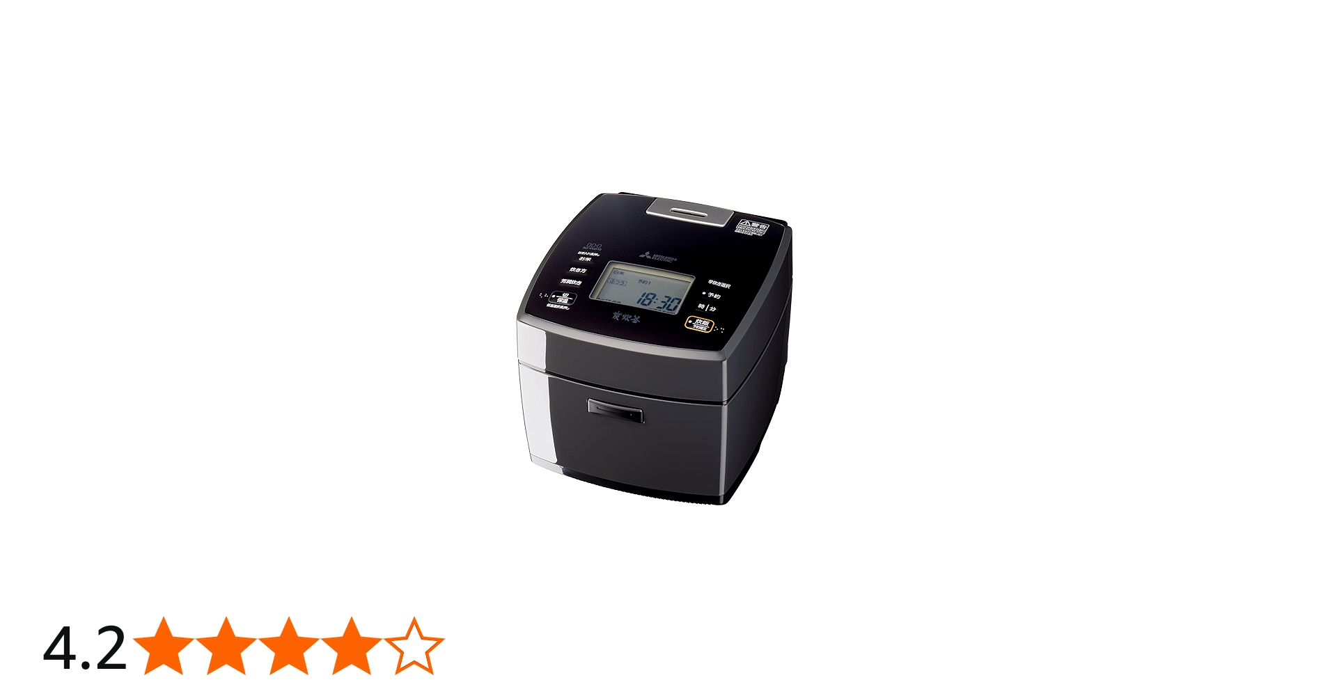 Amazon | MITSUBISHI NJ-VVD10 炭炊釜 藍墨 [IH 炊飯器 (5.5合炊き