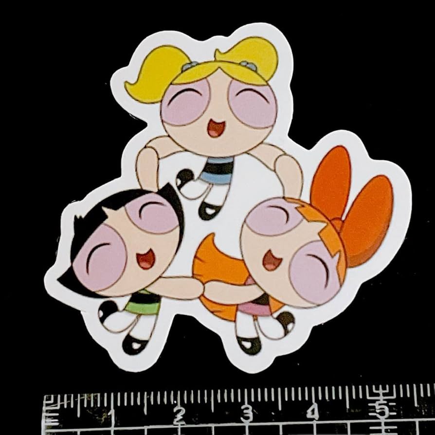 Amazon.co.jp: パワーパフガールズ 防水ステッカー シール 女の子 3人