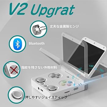 Amazon.co.jp: Miyoo Flip V2 Folding Retro Gaming Device Retro