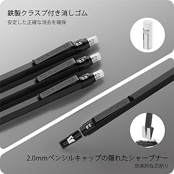 Amazon.co.jp: Four Candies 金属製シャープペンシル セット 0.5mm