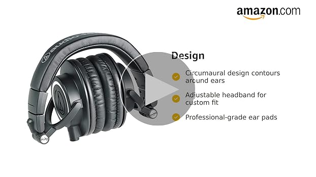 Amazon.com: Audio Technica ATH-M50X Professional Studio Monitor