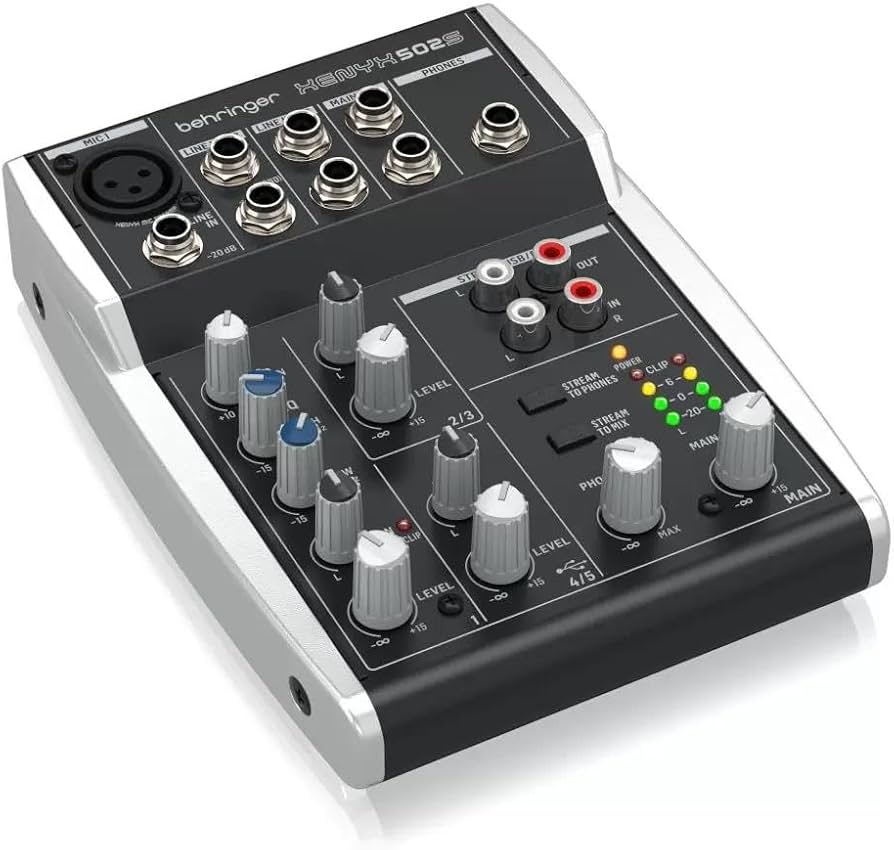 Amazon.com: Behringer XENYX 502S Premium Analog 5-Input Mixer with