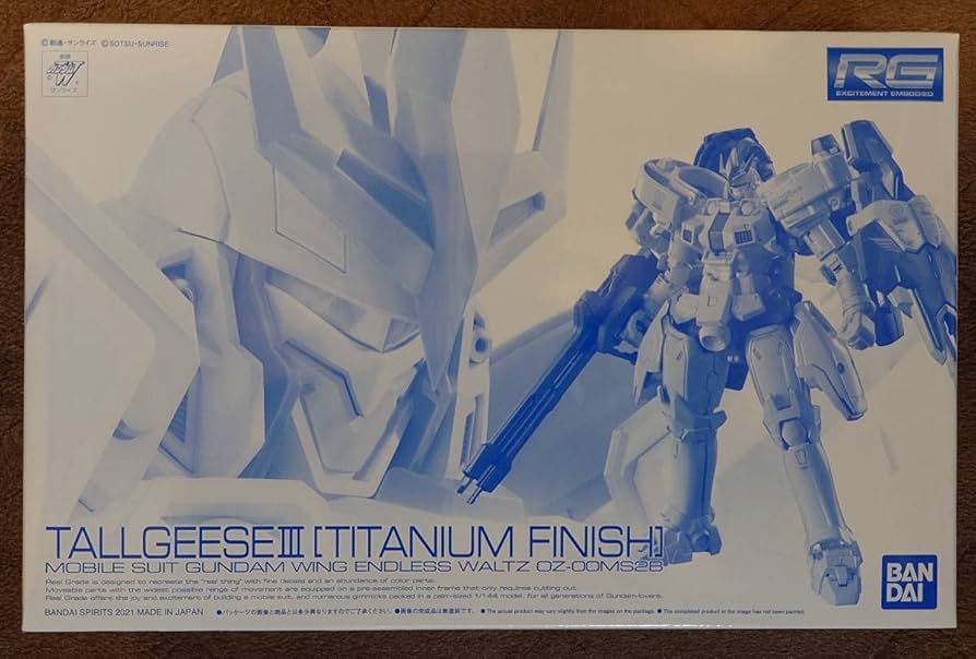 Amazon.com: BANDAI SPIRITS RG 1/144 Tallgeese III [Titanium Finish