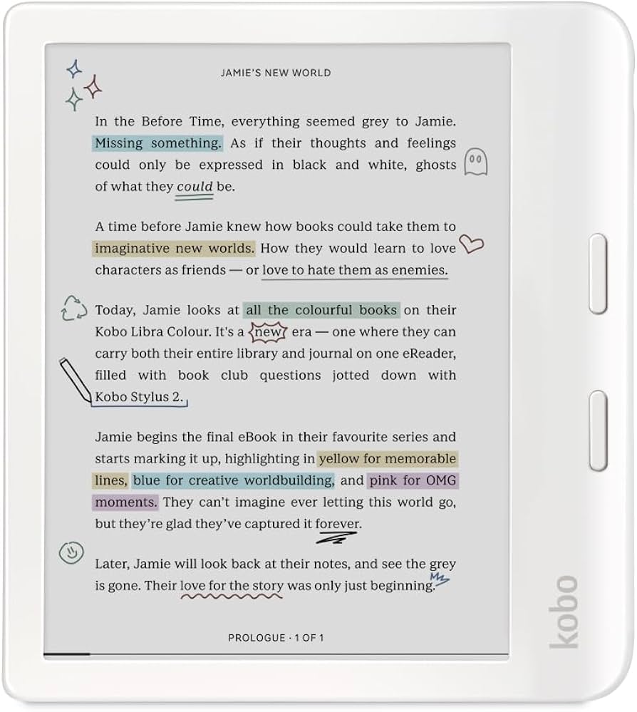Amazon.co.jp: Kobo Libra Colour | eReader | 7” Glare-Free Colour E