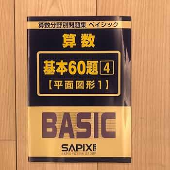 Amazon.co.jp: SAPIX算数 基本60題 4 (平面図形1) BASIC : おもちゃ
