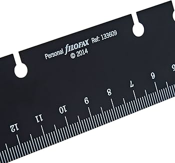 Amazon.co.jp: バイブルサイズ ルーラー(定規)【ブラック】システム