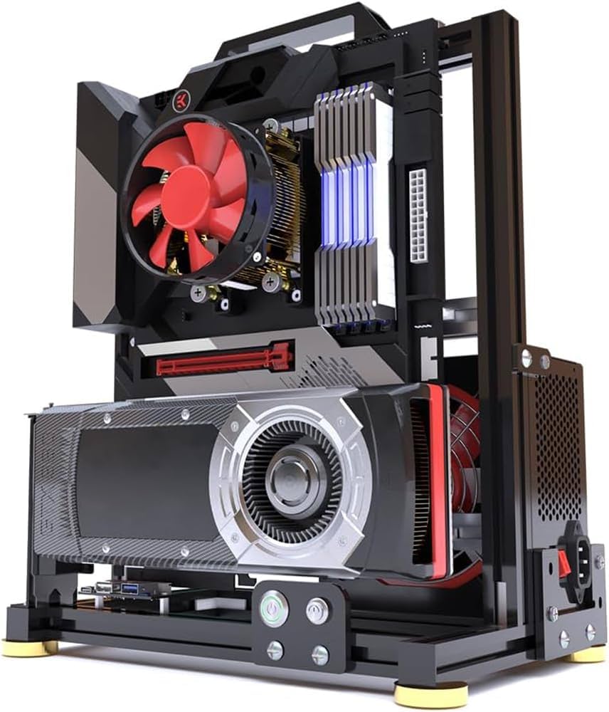 Amazon.co.jp: オープンフレーム PCケース テストベンチ アルミニウム