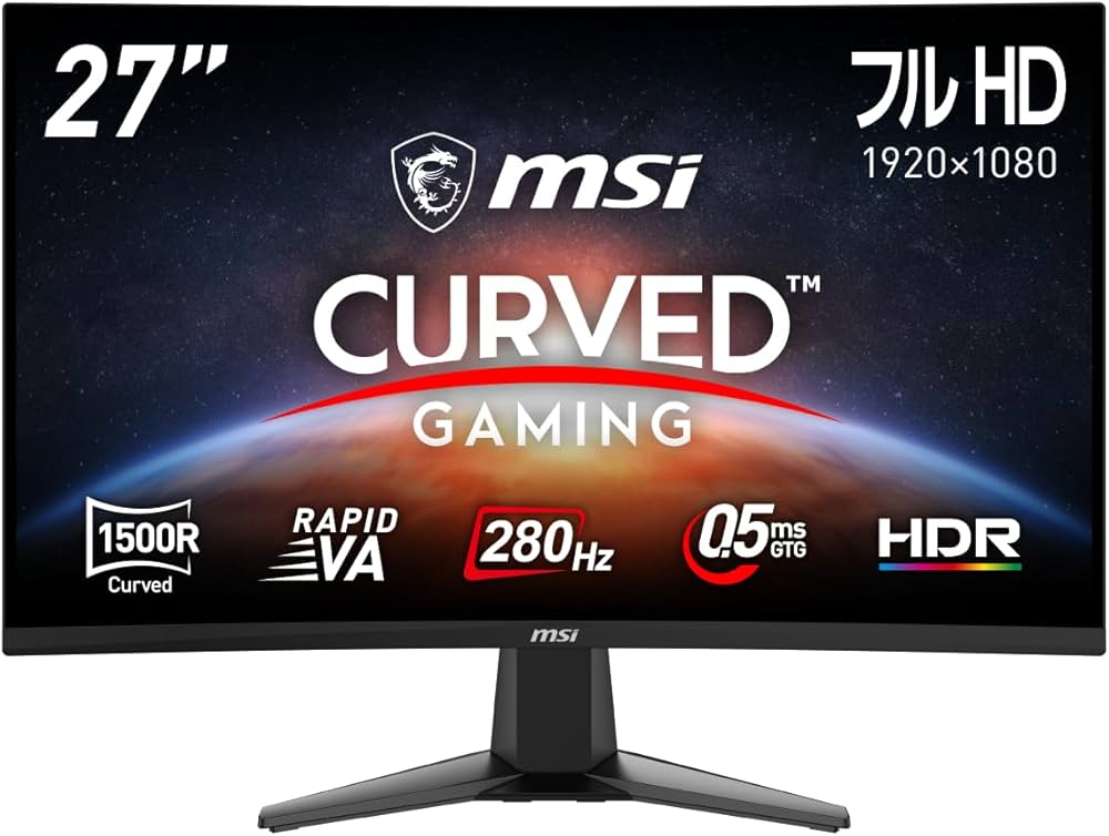 Amazon.co.jp: 【Amazon.co.jp限定】 MSI 湾曲ゲーミングモニター MAG