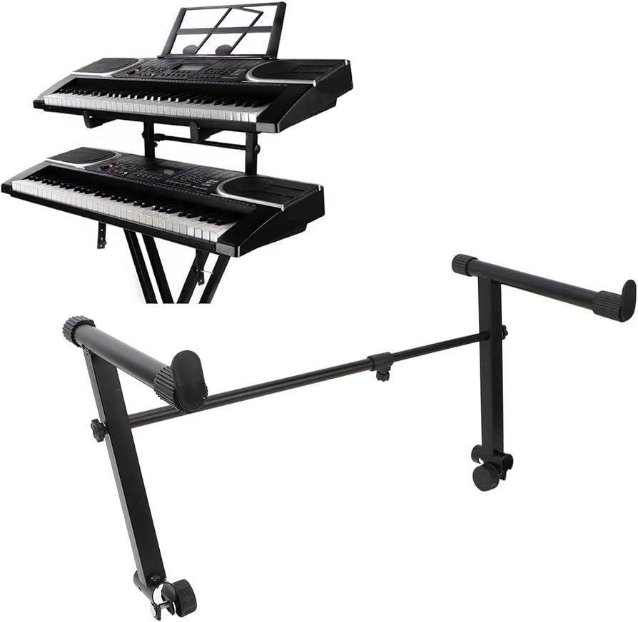 Amazon.co.jp: キーボードスタンド 2段アダプター 電子ピアノスタンド