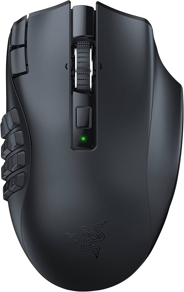 Razer Naga V2 HyperSpeed - Ergonomic Wireless MMO Gaming Mouse