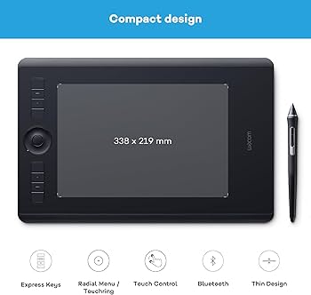 Wacom Pth-660-N İntuos Pro M Çizim Tableti, Pro Pen 2 : Amazon.com