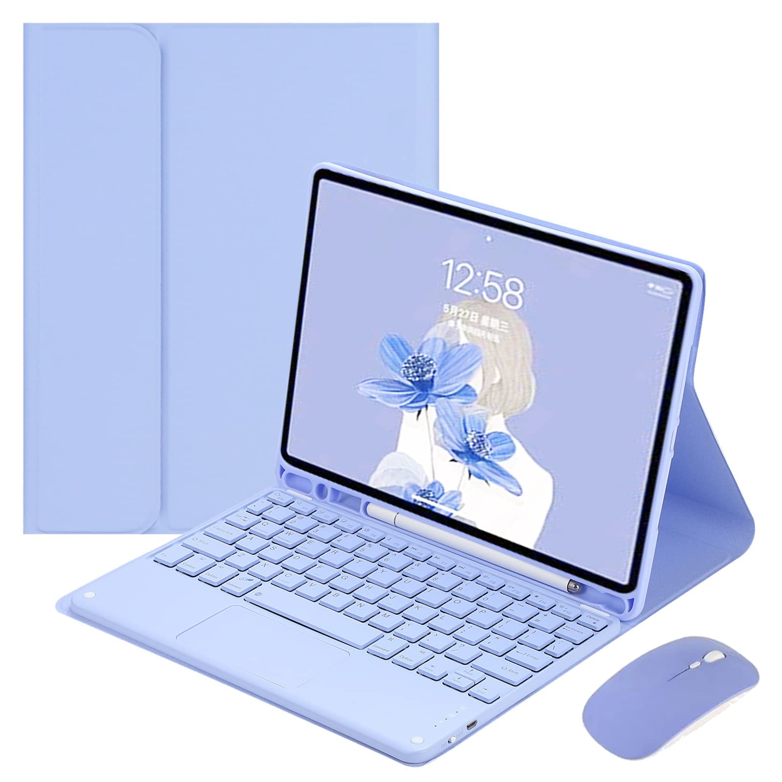 Amazon.co.jp: IPad第6/第5世代2018 2017用キーボードケース、Air 2