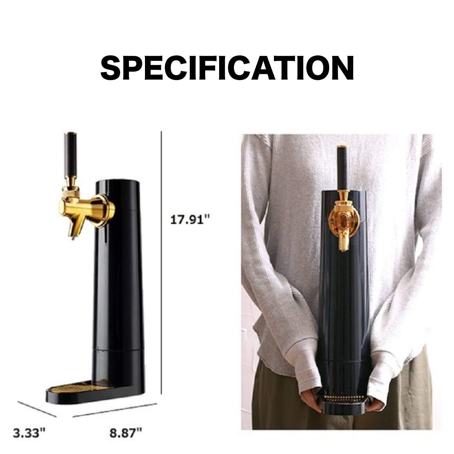 Amazon | グリーンハウス スタンドビールサーバー 家庭用 乾電池 ビア